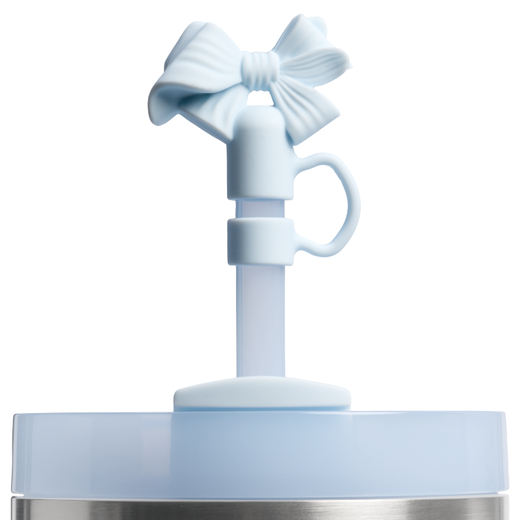 Stanley 1913 Stanley 1913 x LoveShackFancy Quencher®  H2.0 FlowState™ Tumbler | 40 OZ in Coquette Bow – Winter Ice | Detailed View