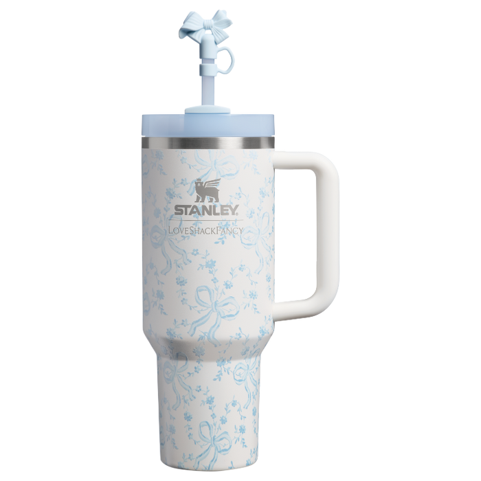Stanley 1913 x LoveShackFancy Quencher® H2.0 FlowState™ Tumbler | 40 OZ _Coquette bow winter ice - Stanley AU